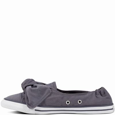 Converse Chuck Taylor All Star Knot Brushed Twill Low Tops Womens - Light Dark Grey/Light Dark Grey Shoes (353TLYRG)